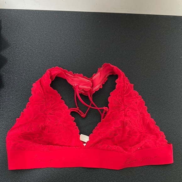 PINK Victoria's Secret Other - PINK Victoria's Secret Red Lace Bralette